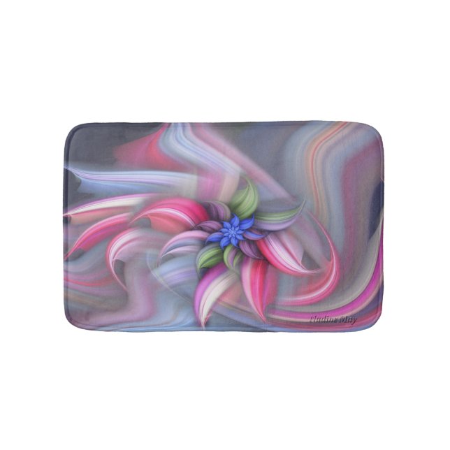 Swirling patterns bath mat (Front)