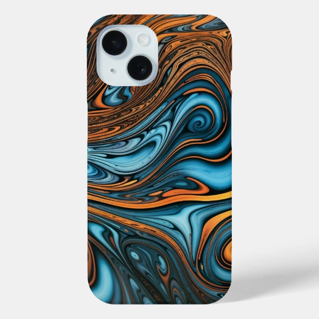 Swirling patterns] with [Vivid colour] phone cover (Back)