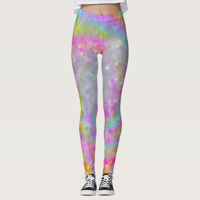 Swirling Psychedelic Dreams Leggings (Front)