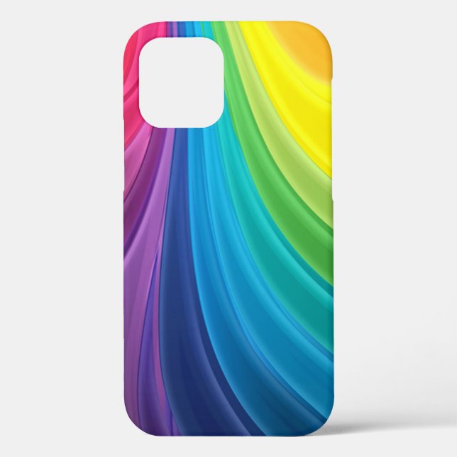 Swirling Rainbow Abstract Case-Mate iPhone Case (Back)