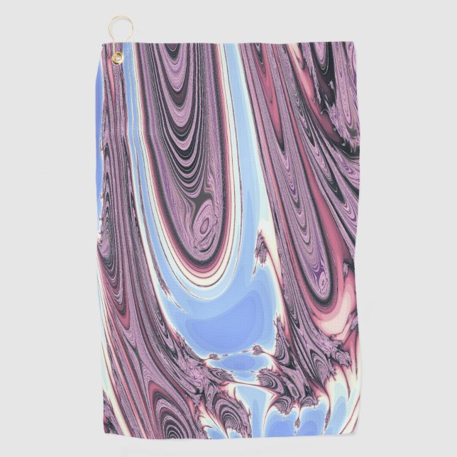 SWIRLING RIVER WATER GOLF TOWEL (Front)