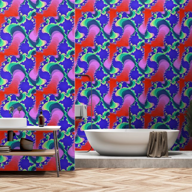 SWIRLING RIVER WATER WALLPAPER (Bathroom)