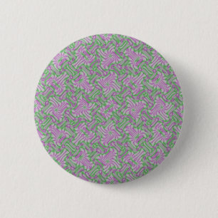 Swirling Rosettes 2 Inch Round Button