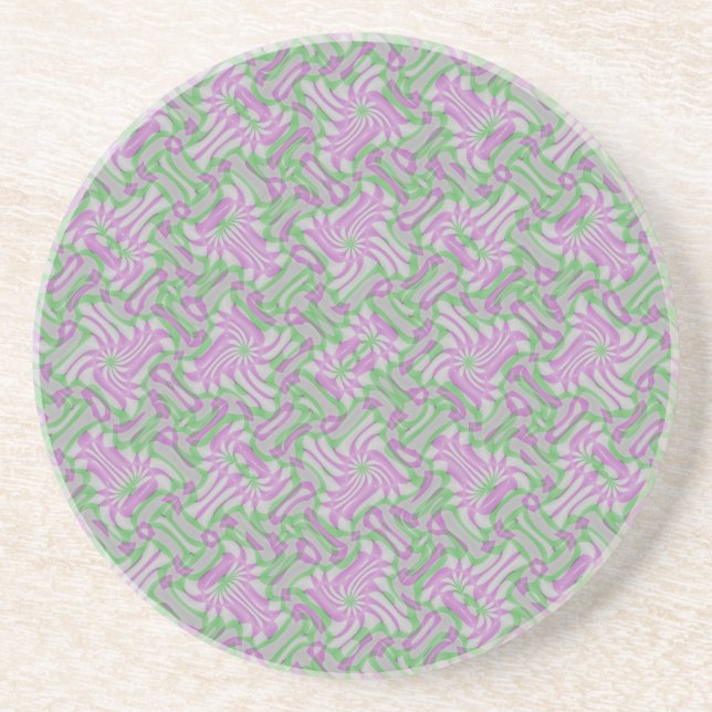Swirling Rosettes Coaster (Front)
