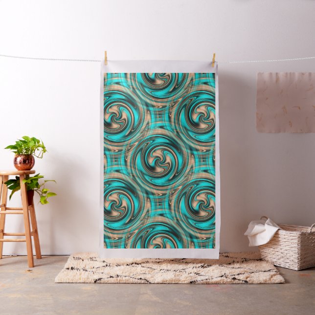 Swirling Sea &  Sand.... Fabric (In Situ)