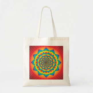 SWIRLING SQUARES - MANDALA TOTE BAG