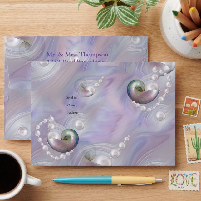 Swirling Symphony with the Mother of Pearls Envelope (Desk)