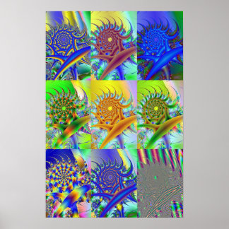 Swirling Thru Space Poster