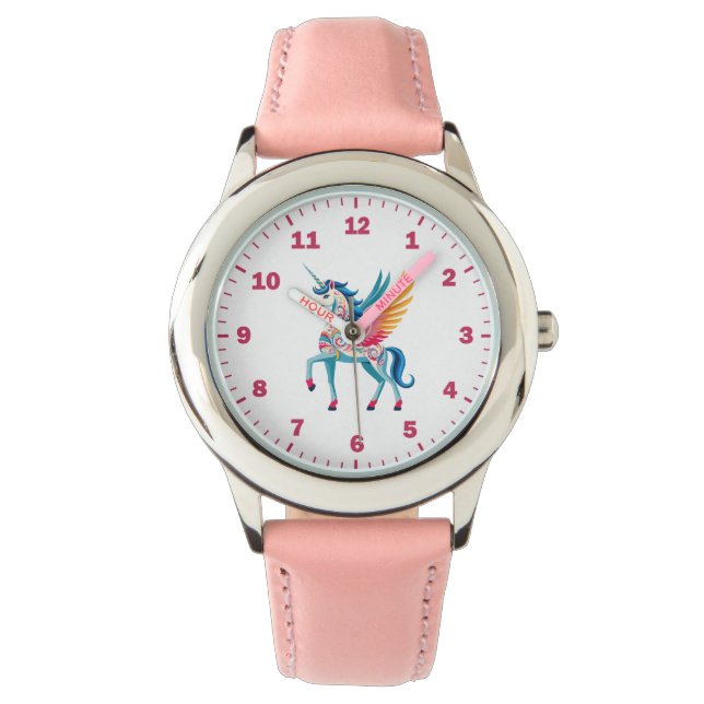 Swirling Unicorn Girls Watch (Front)