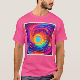 Swirling Vortex Abstract Art T-Shirt