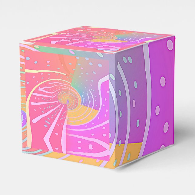 Swirling Vortex  Favor Box (Front Side)