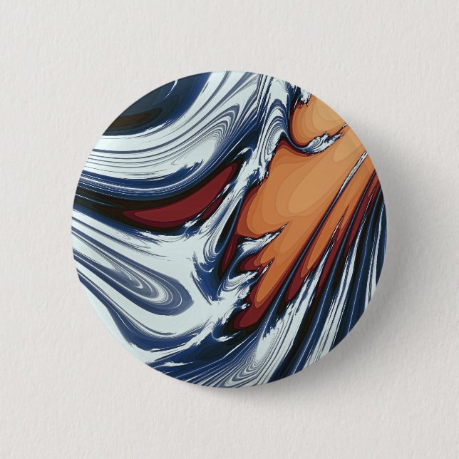 SWIRLING WATER 2 INCH ROUND BUTTON (Front)
