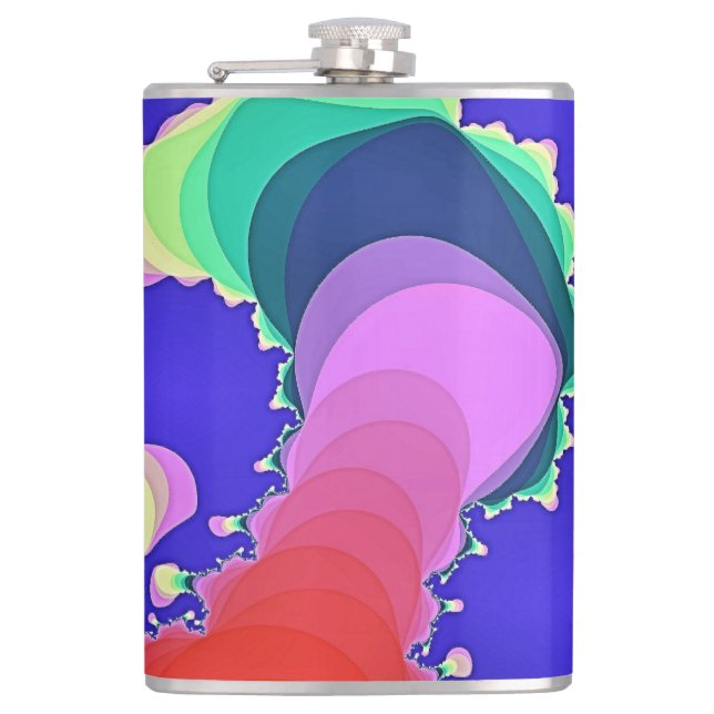 SWIRLING WATER   HIP FLASK (Front)