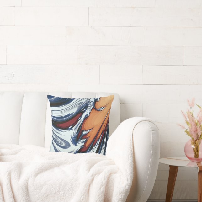 SWIRLING WATER THROW PILLOW (Couch)