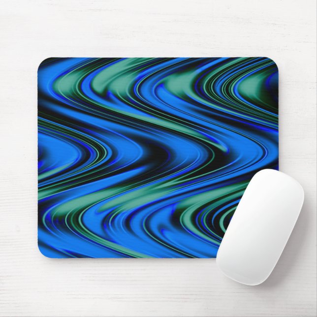Swirling waves..... mouse pad (With Mouse)