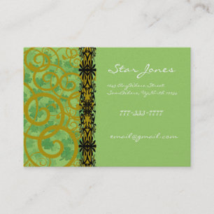 Swirls and Clover and Shamrocks Galore Business Card
