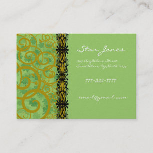 Swirls and Clover and Shamrocks Galore Business Card