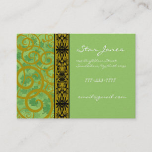 Swirls and Clover and Shamrocks Galore Business Card