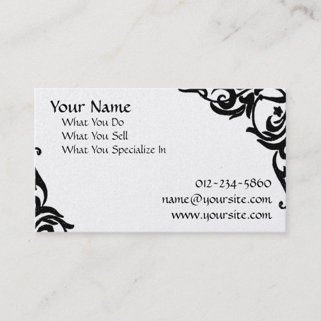 Swirls Business Card (Front)
