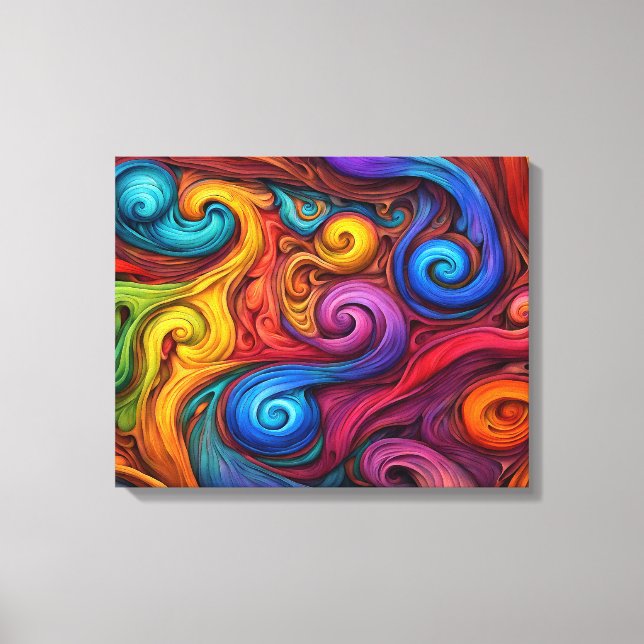 Swirls Canvas Print (Front)