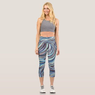 Swirls Capri Leggings
