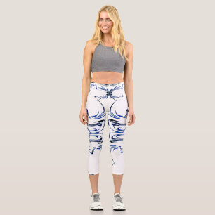 Swirls Capri Leggings