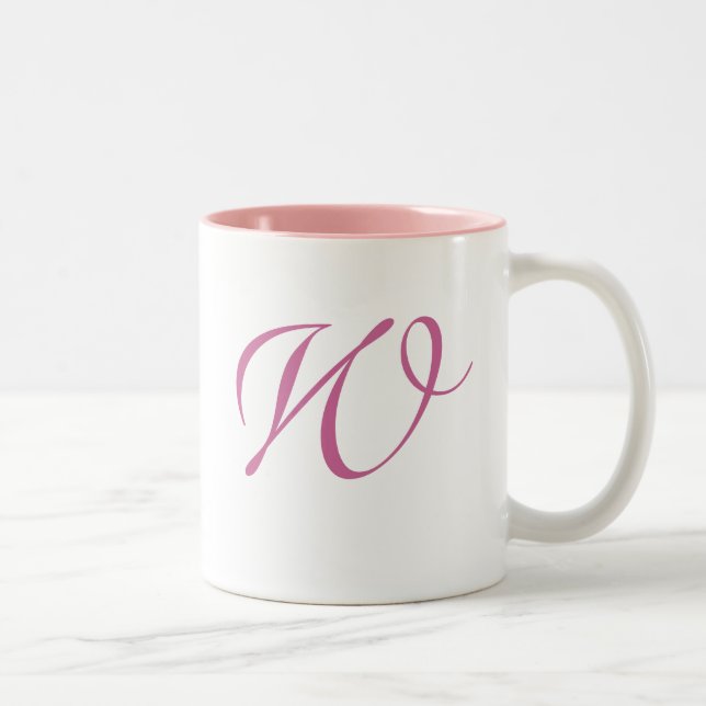 Swirls Collection Monogrammed Mug (Right)