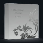 Swirls Deco  Wedding Photo Album Binder<br><div class="desc">Very romantic and elegant binder  for your wedding photos.You can personalize text, font, size and colour as well you prefer.</div>