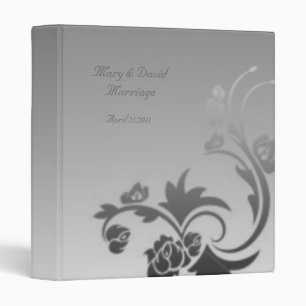 Swirls Deco Wedding Photo Album Binder