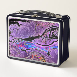 Swirls Design Metal Lunch Box