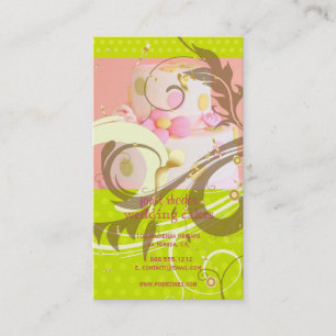 Swirls/gold sprinkles Cake/Bakery/pâtisserie Business Card