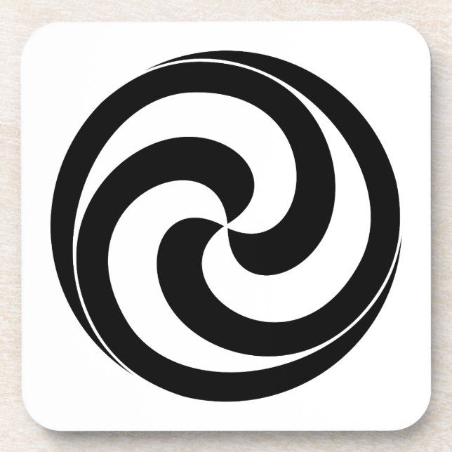 Swirls in shape of ball coaster (Front)