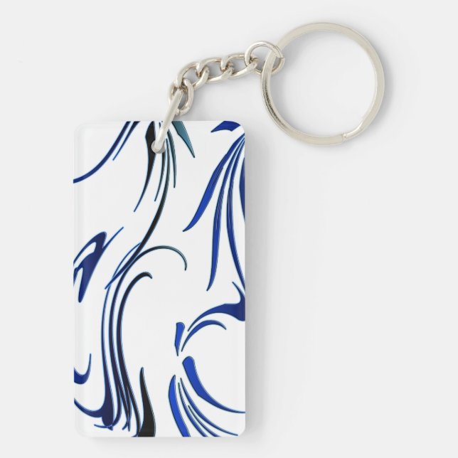 Swirls Keychain (Back)