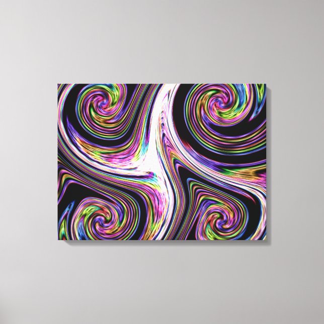 Swirls Lightning Zoom Canvas Print (Front)