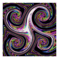 Swirls Lightning Zoom Poster