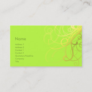Swirls No. 0006 Business Card