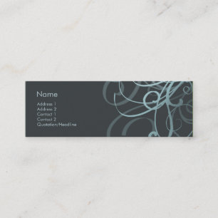 Swirls No. 0007 Mini Business Card