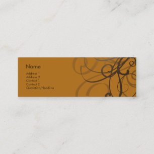 Swirls No. 0013 Mini Business Card