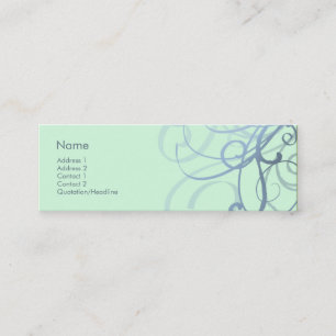 Swirls No. 0023 Mini Business Card