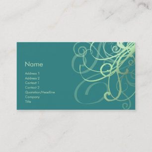 Swirls No. 0032 Business Card