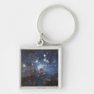 Swirls of gas and dust keychain