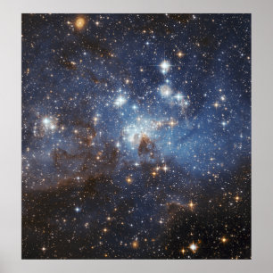 Swirls of gas and dust poster