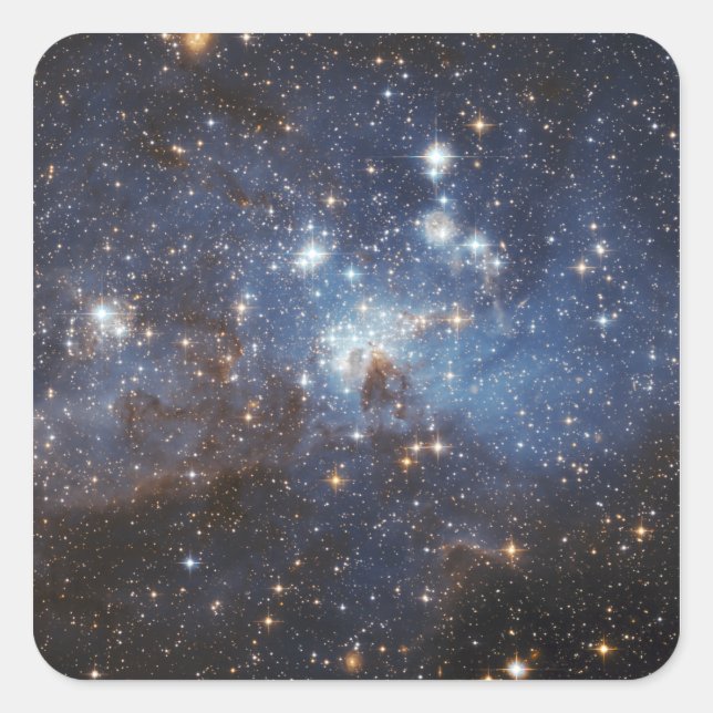 Swirls of gas and dust square sticker (Front)