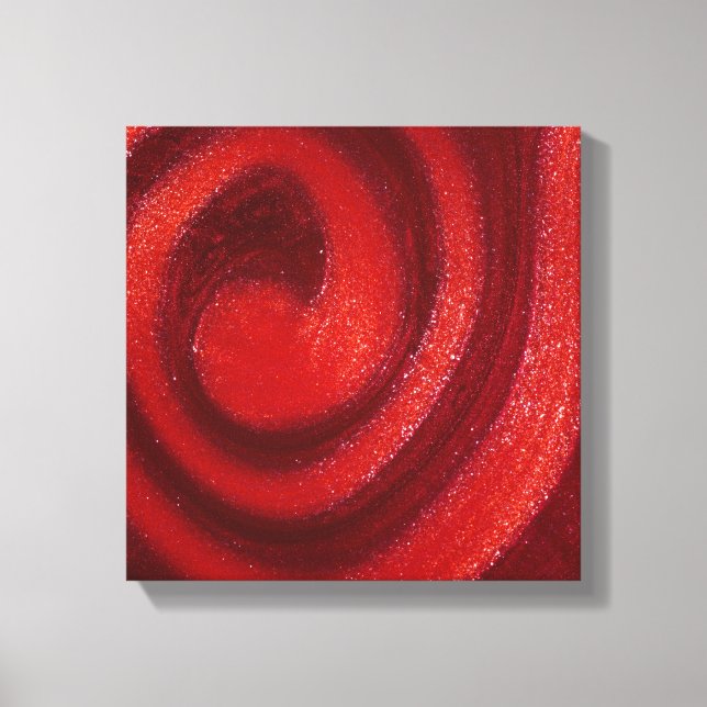 Swirls of nail polish canvas print (Front)