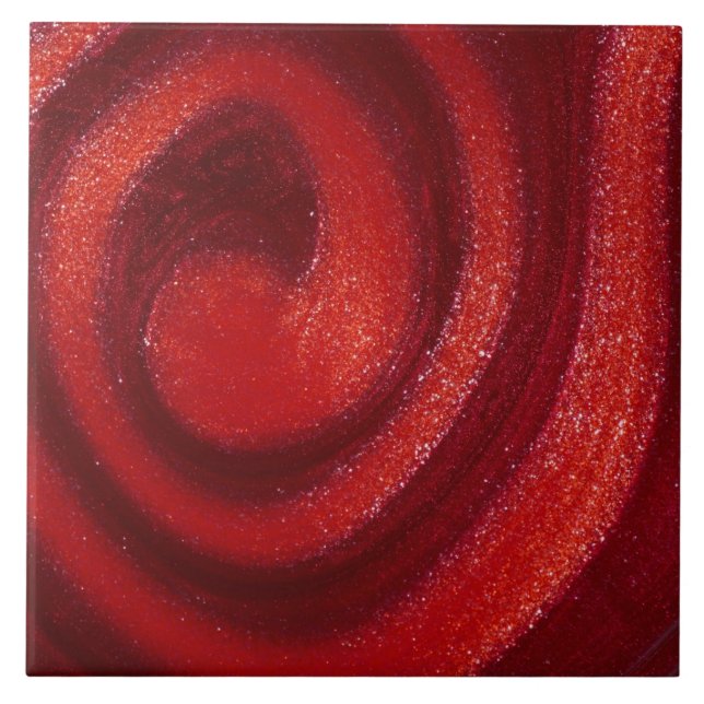 Swirls of nail polish tile (Front)