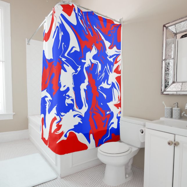 Swirls of Red, White and Blue (In Situ)