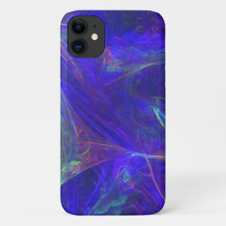 Swirls of Vibrant Colours Abstract Pink Green Blue iPhone 11 Case