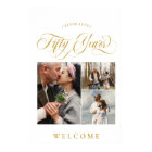 Swirls & Photos 50th Wedding Anniversary Welcome
