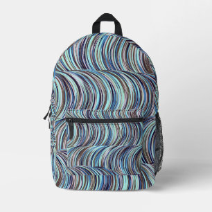 Swirls Printed Backpack