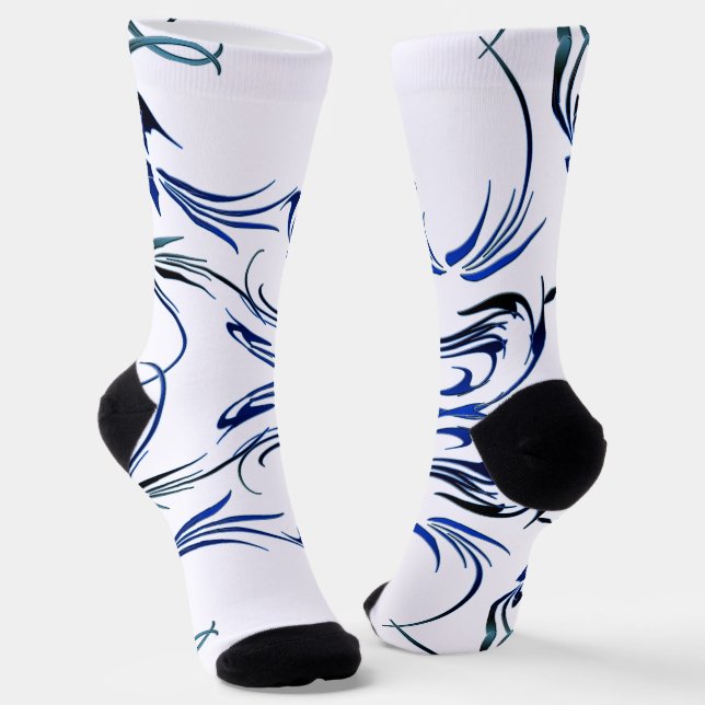 Swirls Socks (Angled)